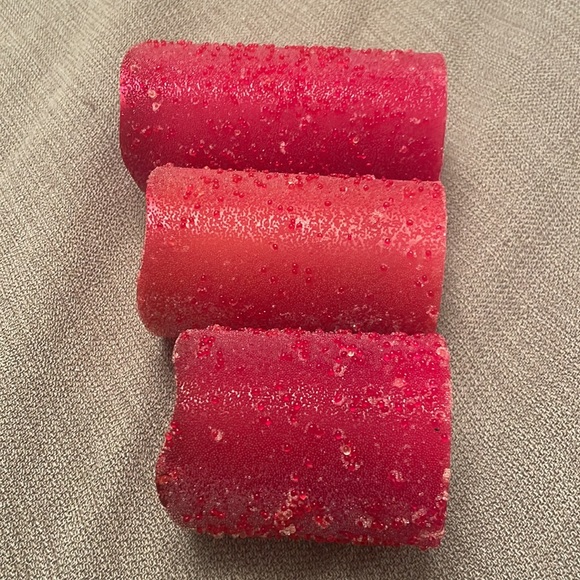 Set of 3 Battery Operated Red Candles in Three Different Sizes Christmas - Picture 12 of 13
